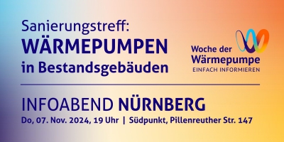 Sanierungstreff in Nürnberg: So klappt es mit der Wärmepumpe